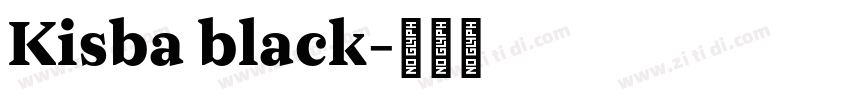 Kisba black字体转换